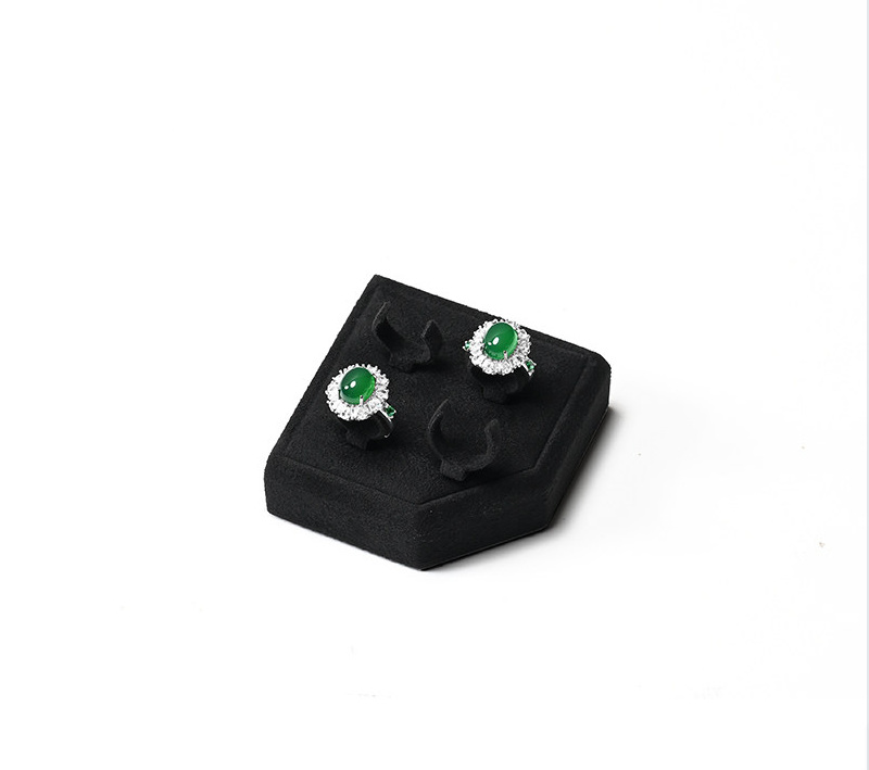 Black Microfiber Jewelry Display Set
