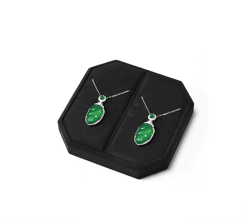 Black Microfiber Jewelry Display Set