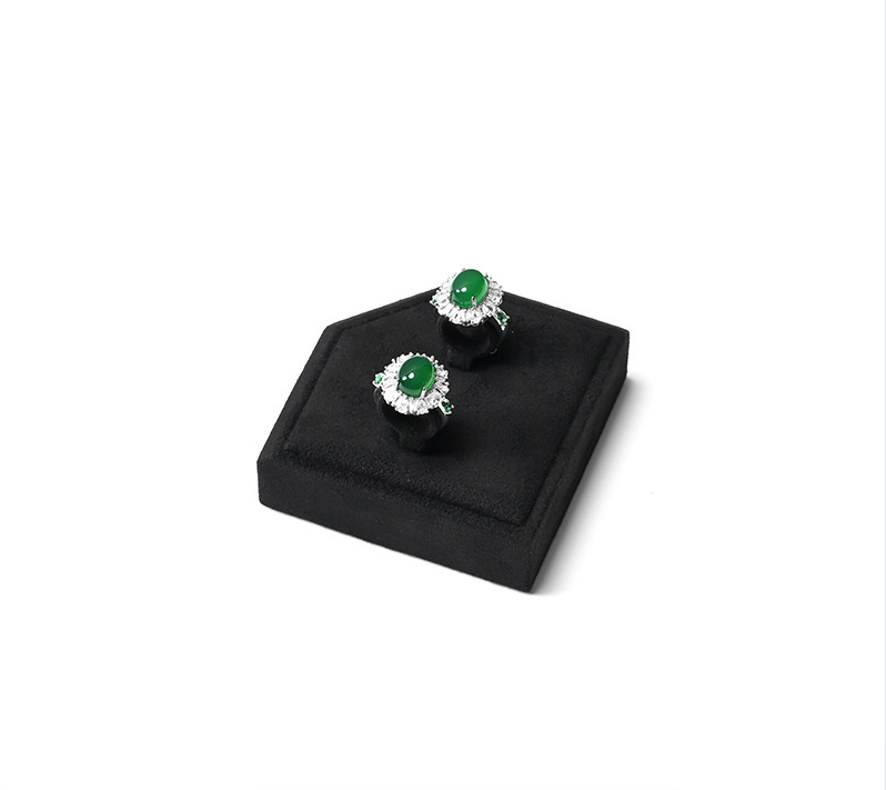 Black Microfiber Jewelry Display Set