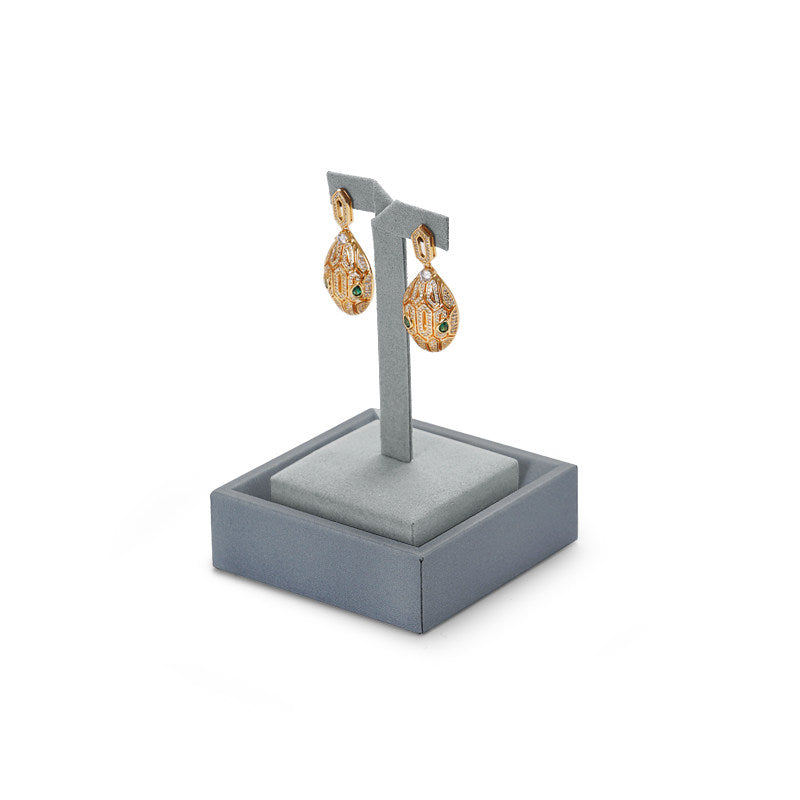 Gray Microfiber Jewelry Display Set