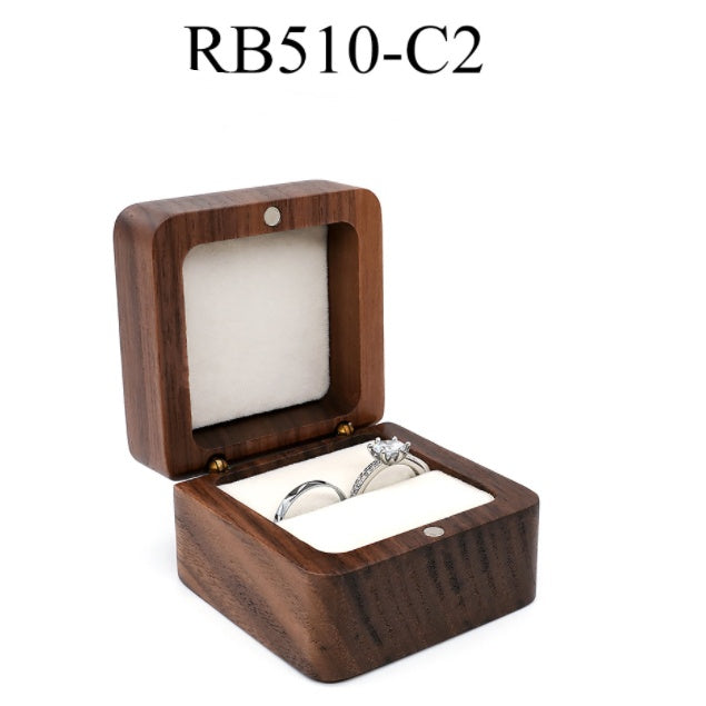 Travel wooden ring box — view 4