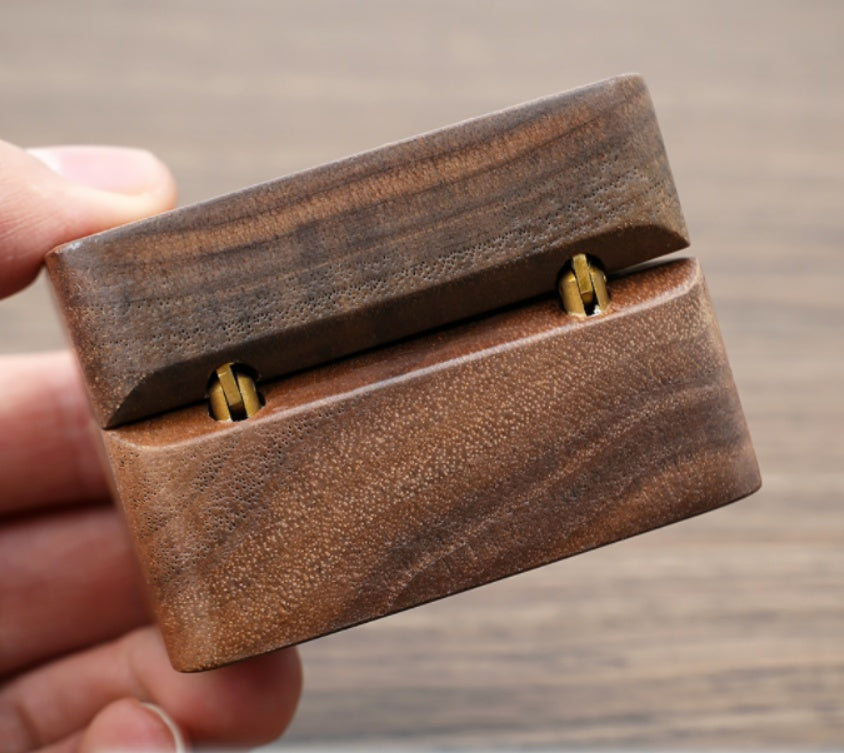 Travel wooden ring box — view 5