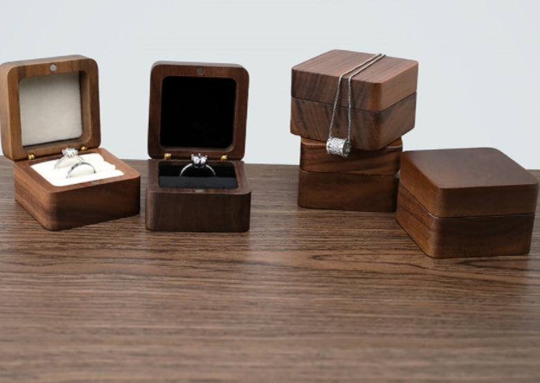 Travel wooden ring box — view 6