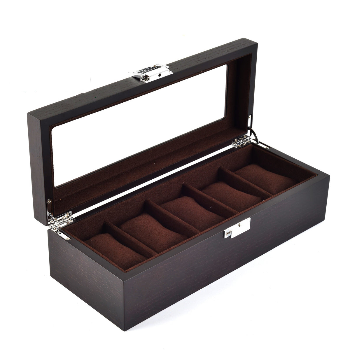 Vintage wooden jewelry and watch box — view 1