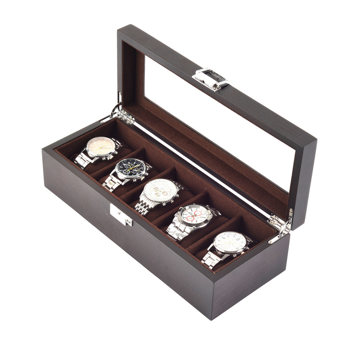 Vintage wooden jewelry and watch box — view 2