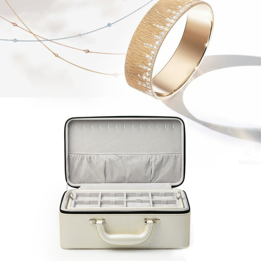 Leather Travel Jewelry Case