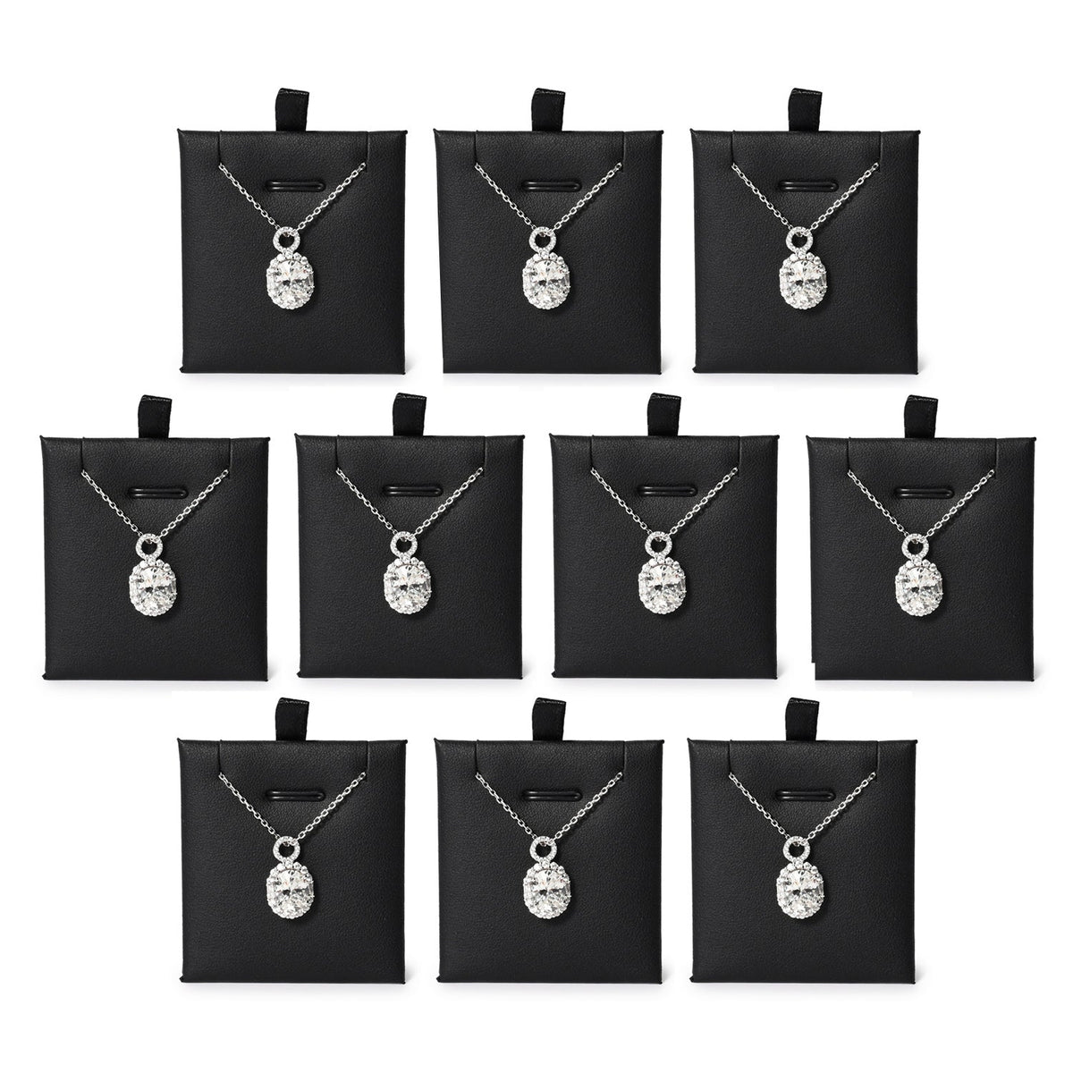 Black Leather Pendant Display Stand